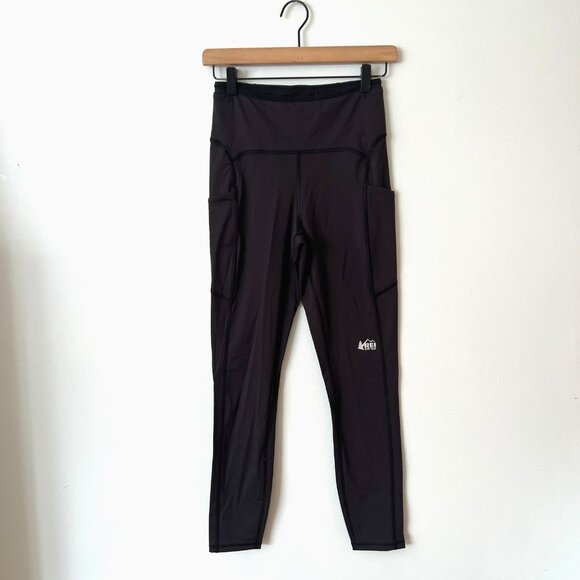 REI Pants - REI Co-op Swiftland 7/8 Running Tights Black Women's Size Medium